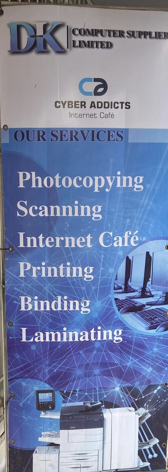 DK Computer Suppliers brochure outside